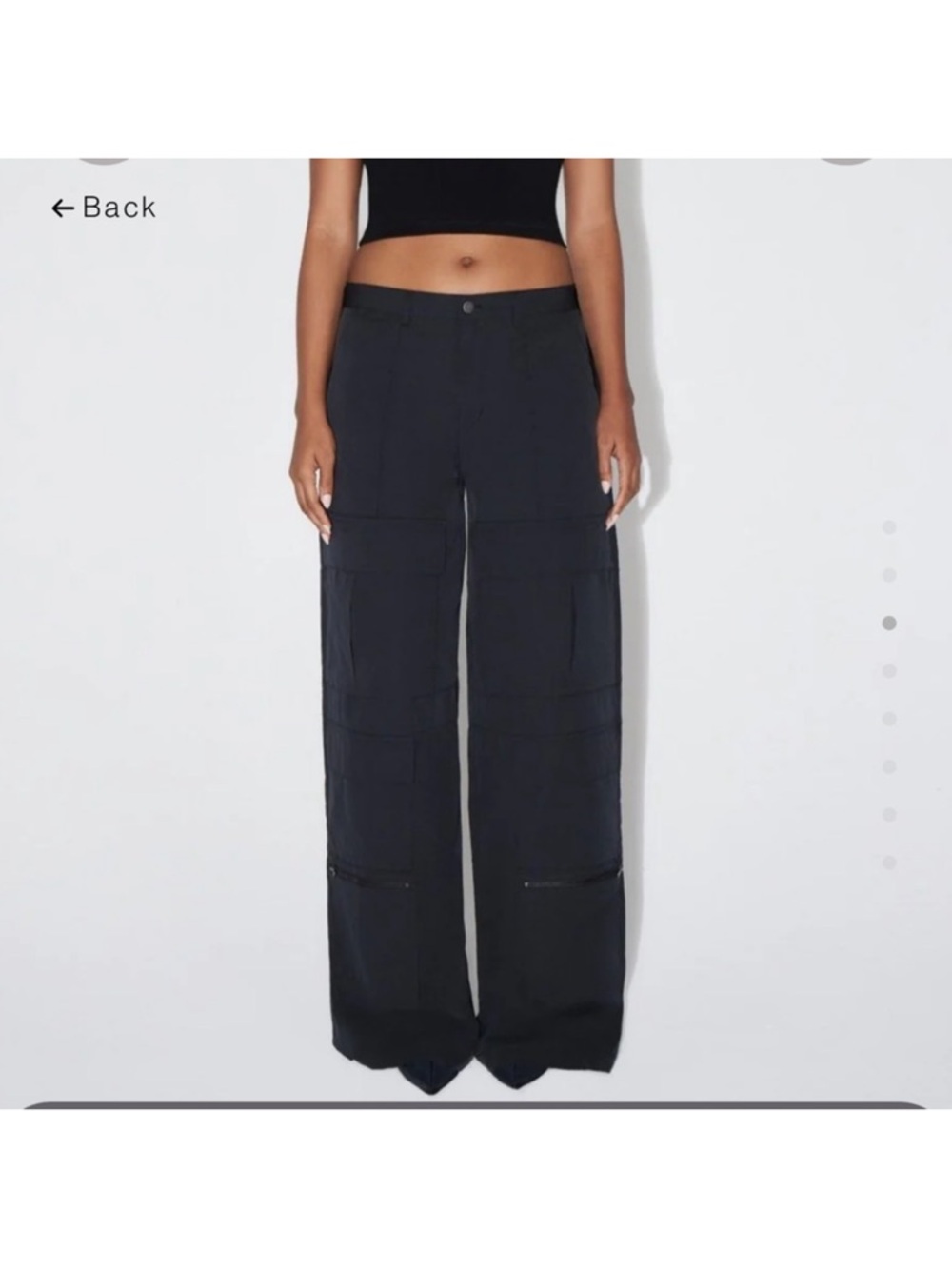 KHY brand black cargo pants